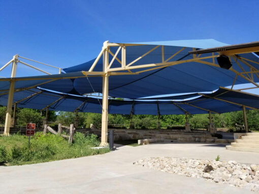 Freedom Park Amphitheater shade canopy in San Antonio, TX Freedom Park Amphitheater shade canopy in San Antonio, TX
