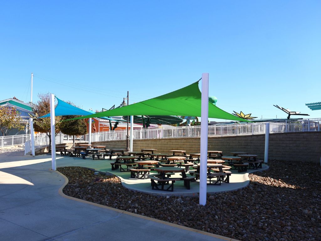 6-Post Sail Shade Structure