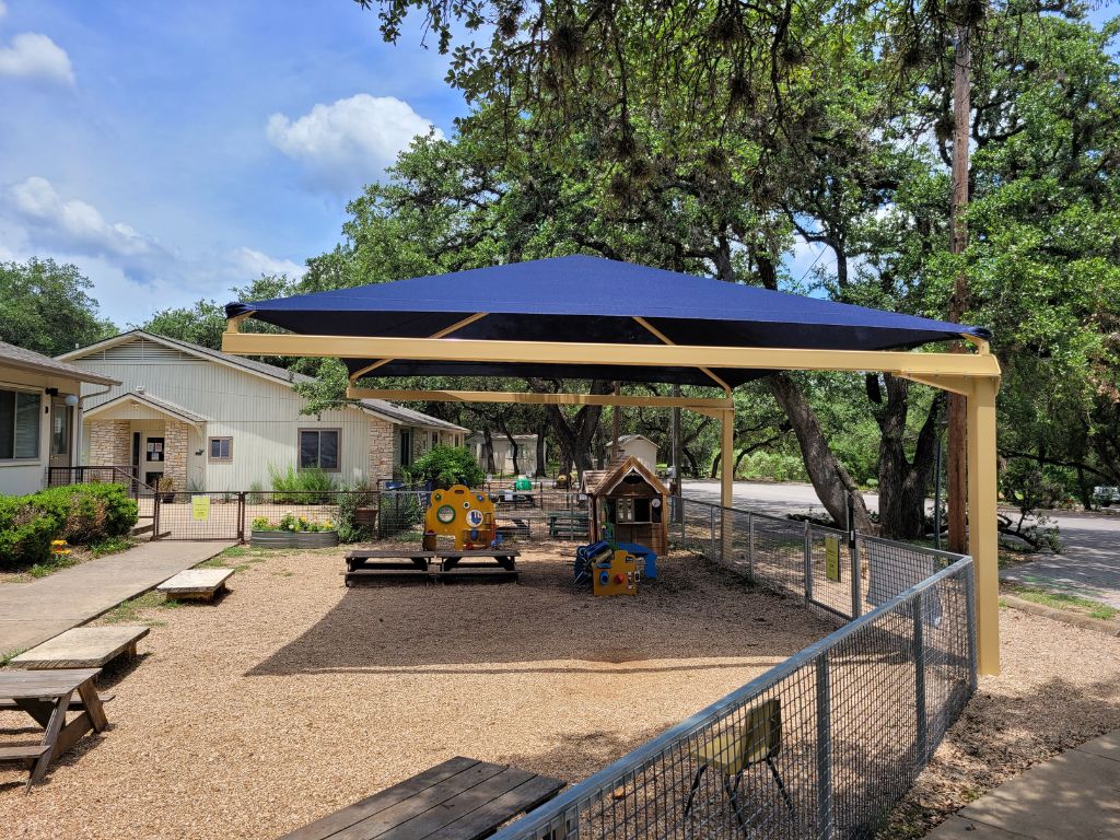 Pyramid Cantilever Shade Structure