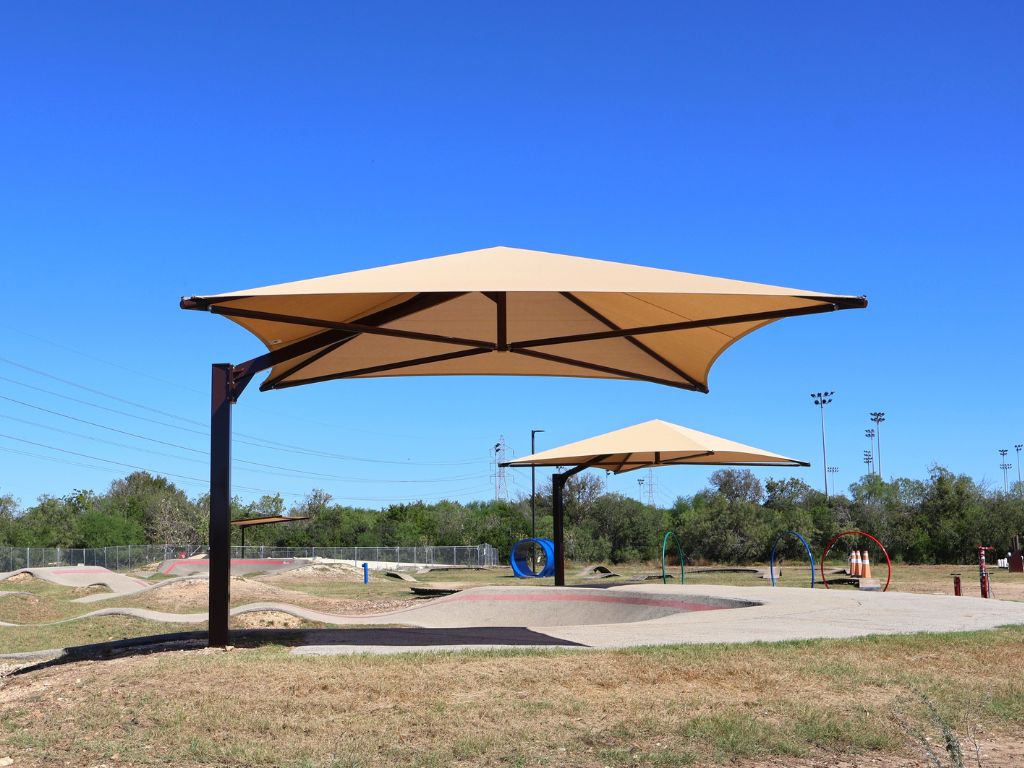 Cantilever Umbrella Shade Structure